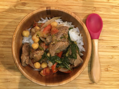Spicy lamb and chickpea curry