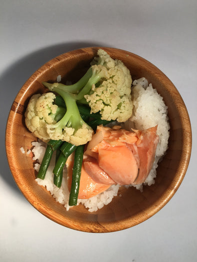 Simply salmon and veg