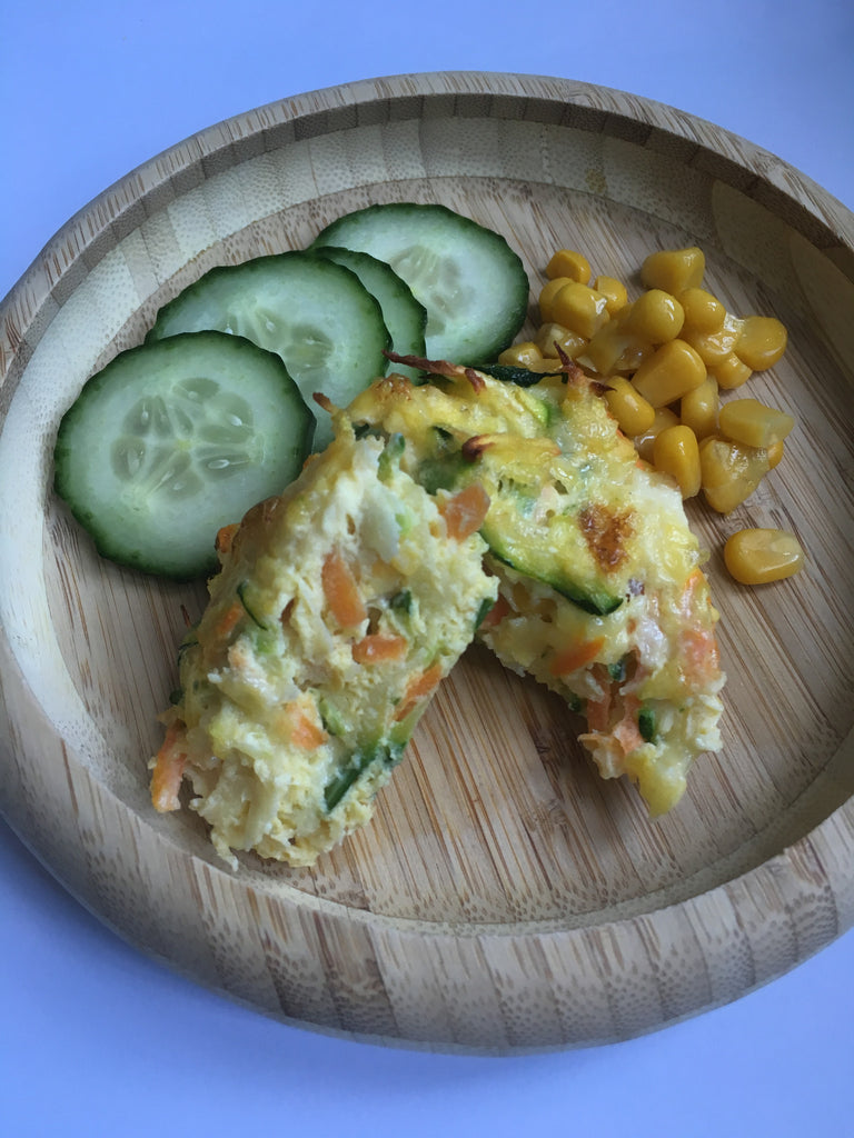 Mini crustless veggie quiche